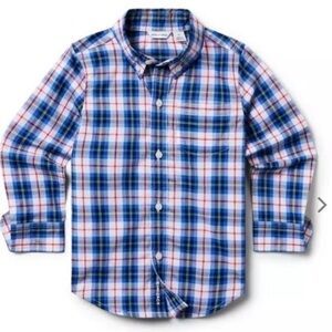 NWT- The Plaid Poplin Shirt by Janie & Jack